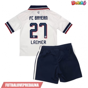 Lacne Dětský Futbalové dres Bayern Munich Konrad Laimer #27 2026-27 Krátky Rukáv - Preč (+ trenírky)
